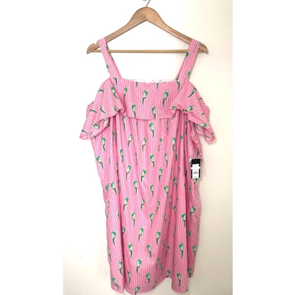 Women's Plus Size Crown‎ & Ivy 2X Parrot Flower Power Sun Dress NWT